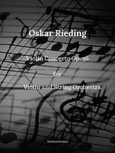 Rieding Violin Concerto Op 36 Orchestra sheet music cover
